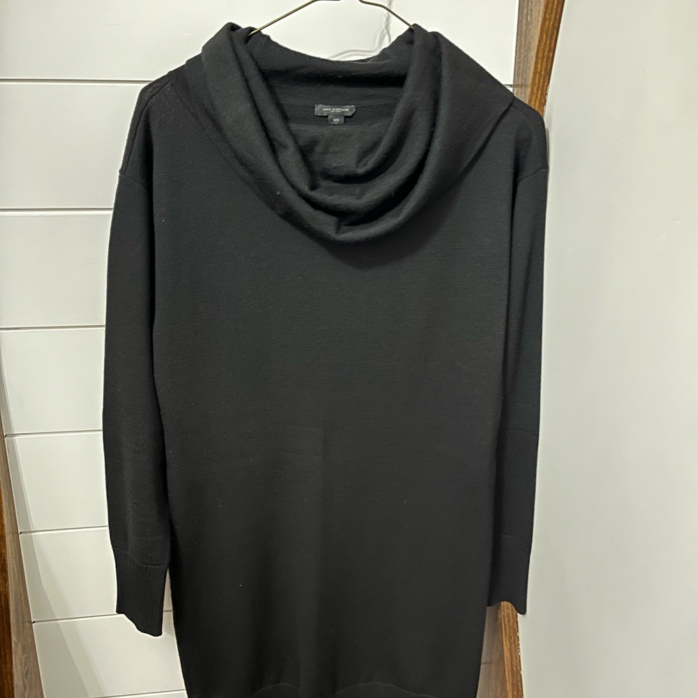 Anne Klein Classic Black Cowl Neck Sweater